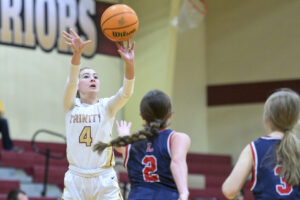Baldy becomes Warriors' winningest coach as Trinity tops Liberty 73-52